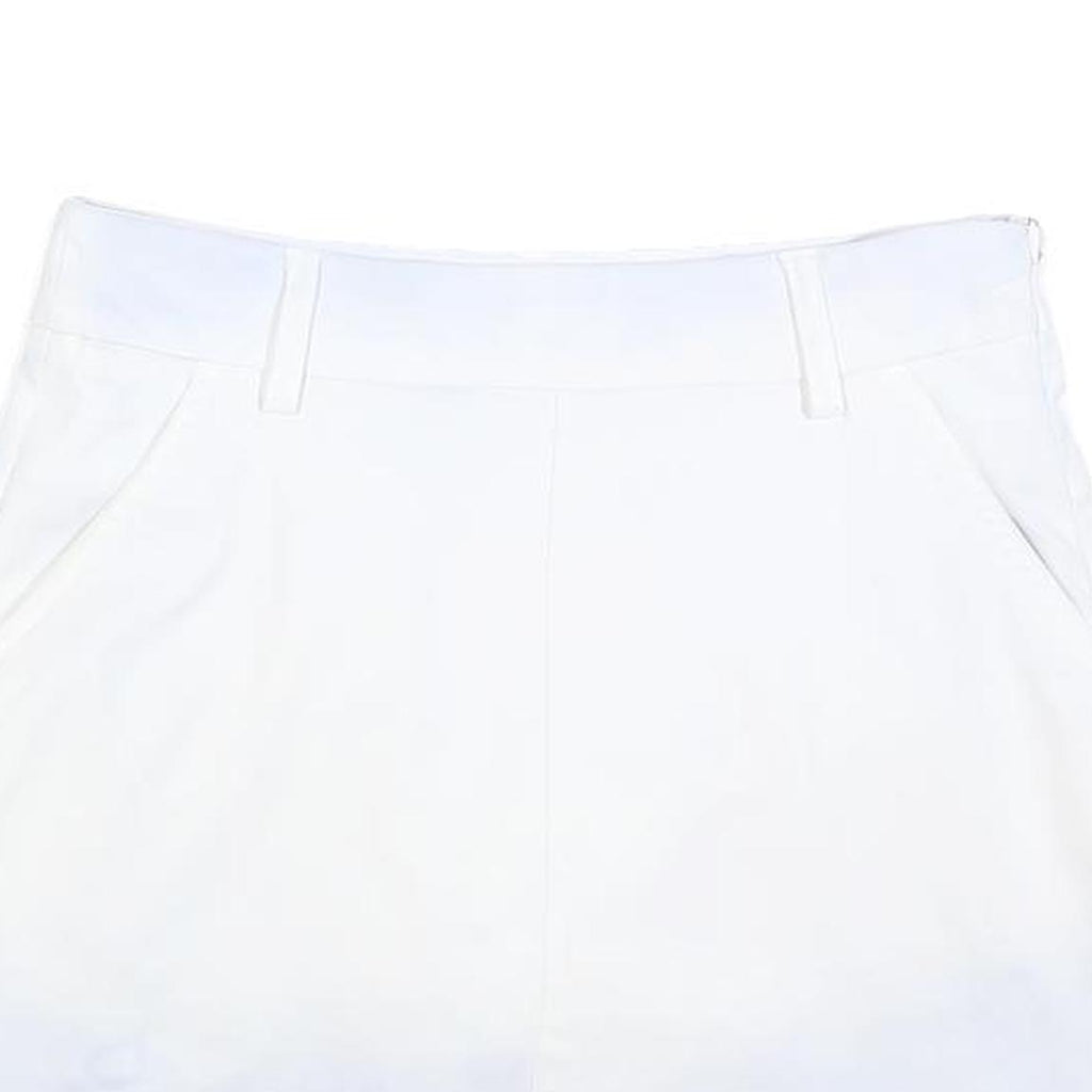 PUMA Womens White Mini Polyester Skort S Athletic Casual Summer Comfortable Zip