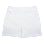 PUMA Womens White Mini Polyester Skort S Athletic Casual Summer Comfortable Zip