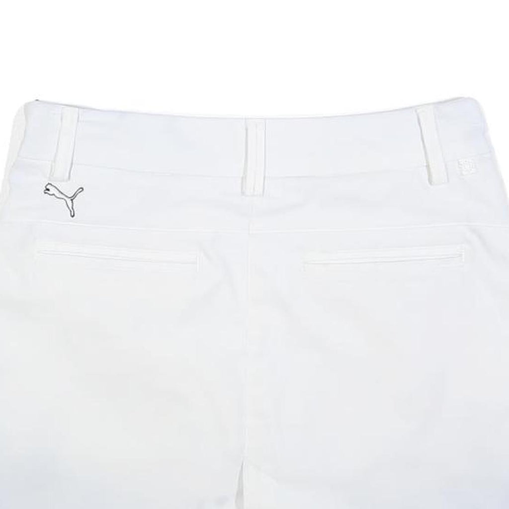 PUMA Womens White Mini Polyester Skort S Athletic Casual Summer Comfortable Zip