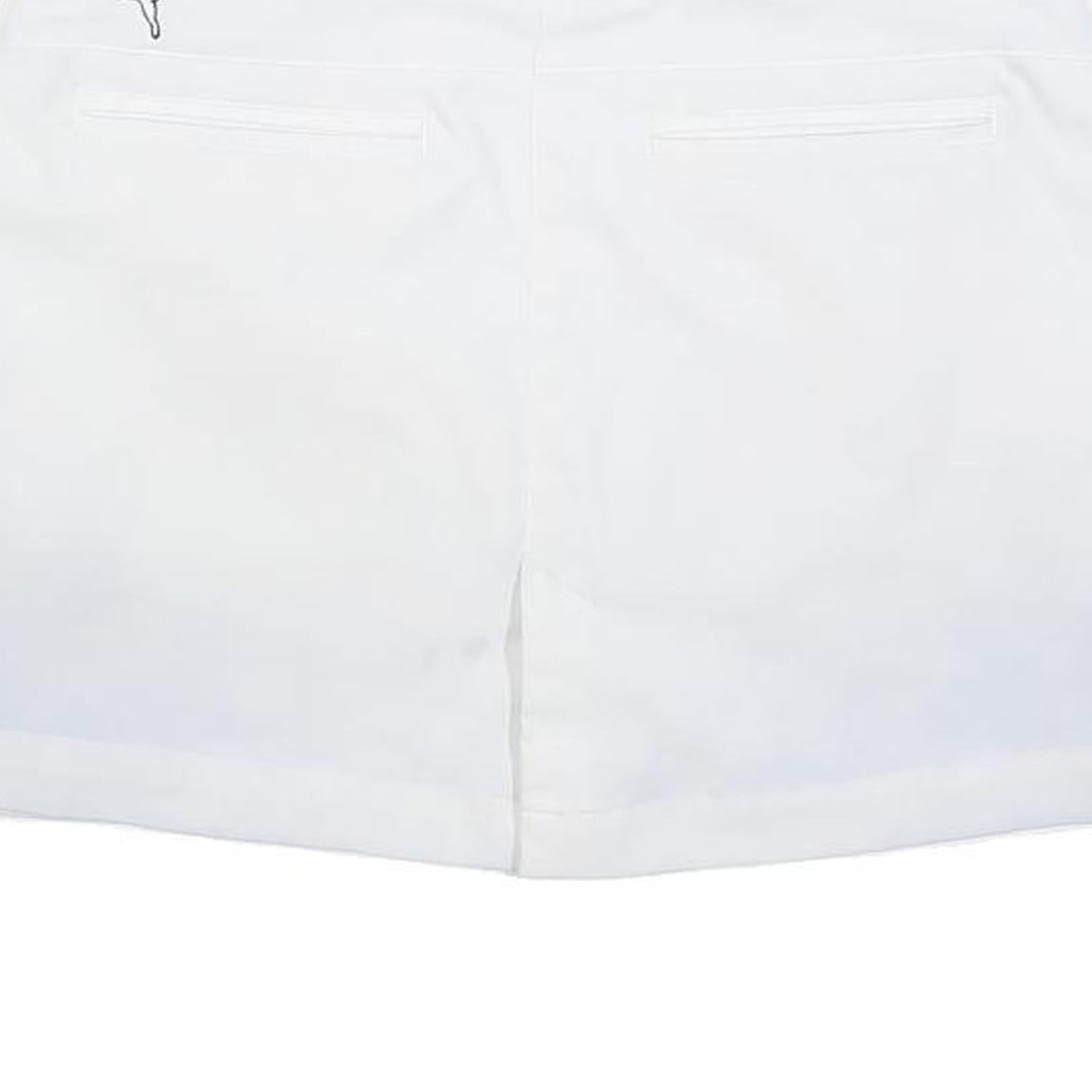 PUMA Womens White Mini Polyester Skort S Athletic Casual Summer Comfortable Zip