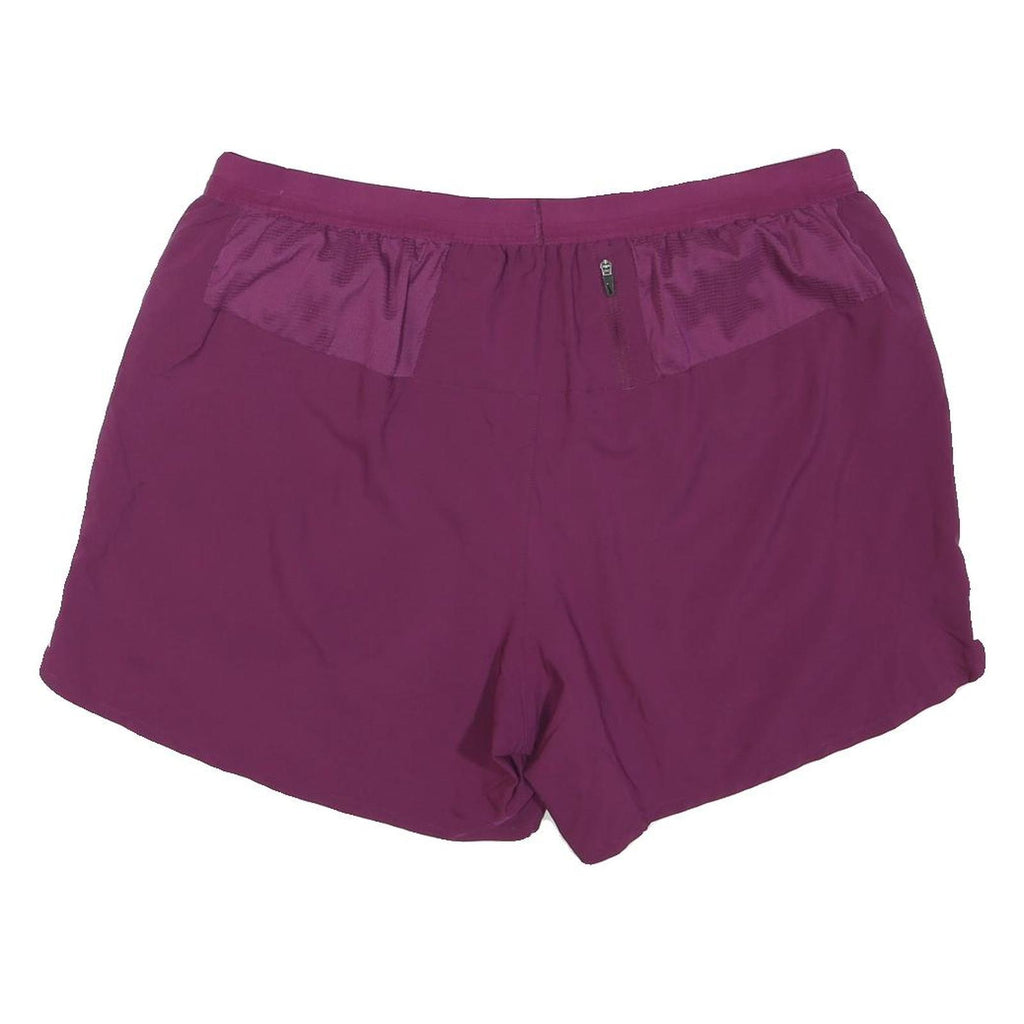NIKE Womens Shorts Purple Casual XL W36 Lightweight Polyester Blend Activewear
