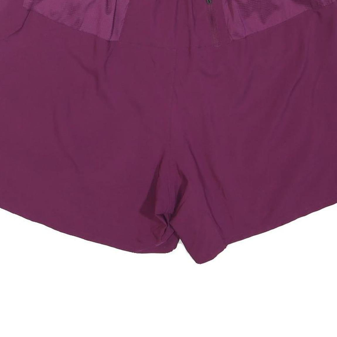 NIKE Womens Shorts Purple Casual XL W36 Lightweight Polyester Blend Activewear