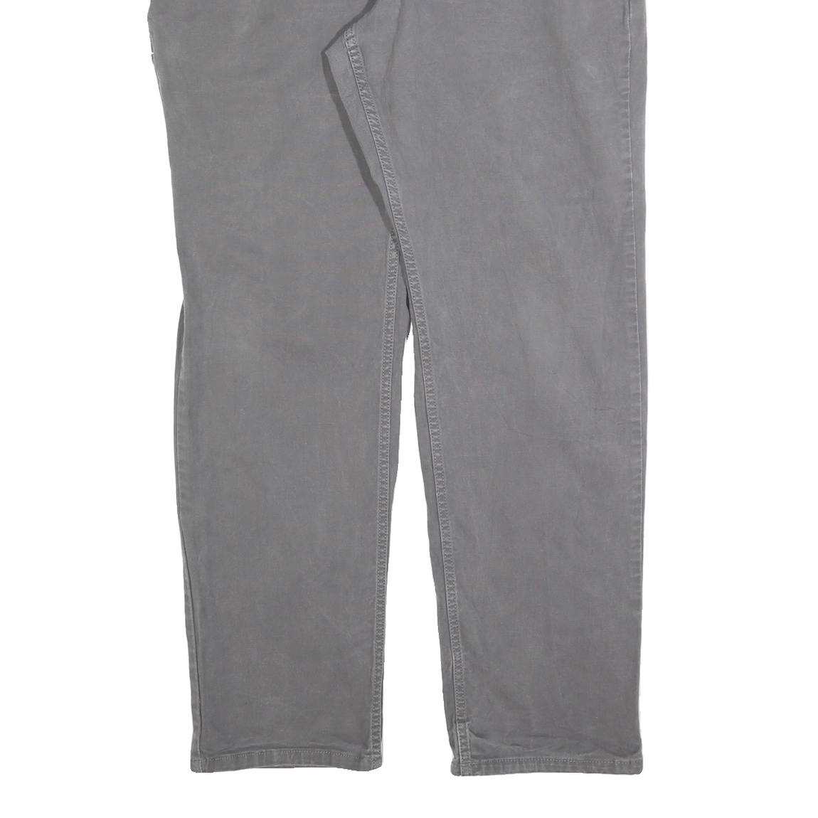 CARHARTT Mens Cotton Blend Grey Relaxed Straight Trousers W36 L32 Casual