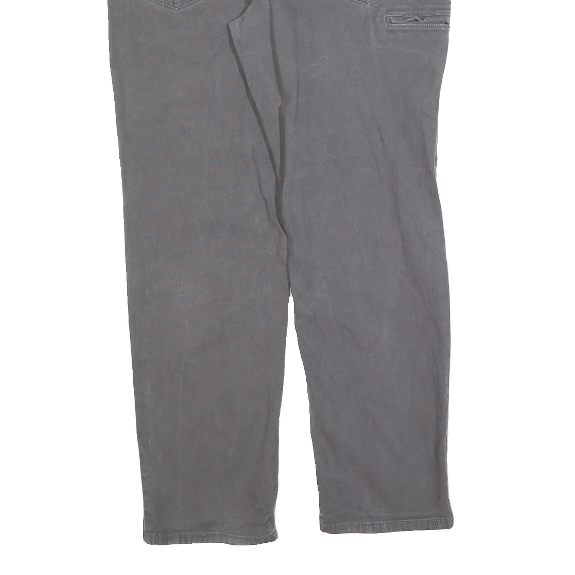 CARHARTT Mens Cotton Blend Grey Relaxed Straight Trousers W36 L32 Casual
