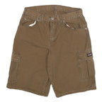 DICKIES Mens Cargo Brown Shorts XL W34 Workwear Cotton Blend Pockets
