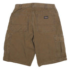 DICKIES Mens Cargo Brown Shorts XL W34 Workwear Cotton Blend Pockets