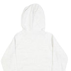 CHAMPION Womens White & Pink Logo Pullover Hoodie S Casual Sporty Sweatshirt