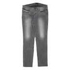 LEVI'S Womens Slim Grey Denim Slim Jeans W30 L28 Stylish Faded Wash Zip Closure