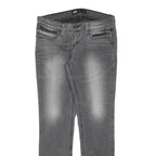 LEVI'S Womens Slim Grey Denim Slim Jeans W30 L28 Stylish Faded Wash Zip Closure