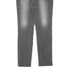 LEVI'S Womens Slim Grey Denim Slim Jeans W30 L28 Stylish Faded Wash Zip Closure