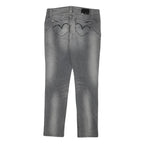 LEVI'S Womens Slim Grey Denim Slim Jeans W30 L28 Stylish Faded Wash Zip Closure