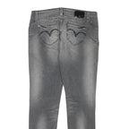 LEVI'S Womens Slim Grey Denim Slim Jeans W30 L28 Stylish Faded Wash Zip Closure