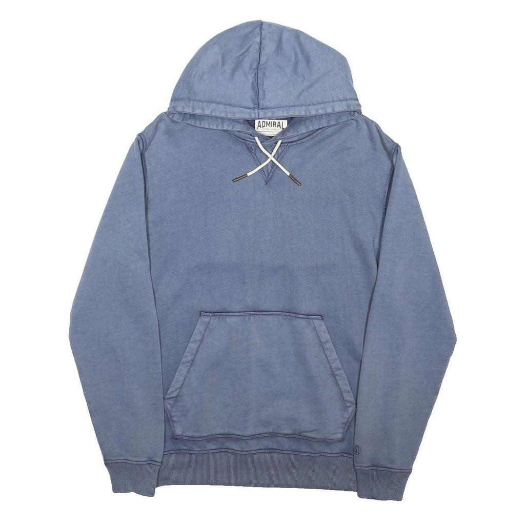 ADMIRAL Mens Blue Pullover M Cotton Blend Hoodie Casual Style