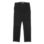 LEVI'S Womens Classic Black Skinny Denim Medium W27 L30 Zip Cotton Blend Jeans