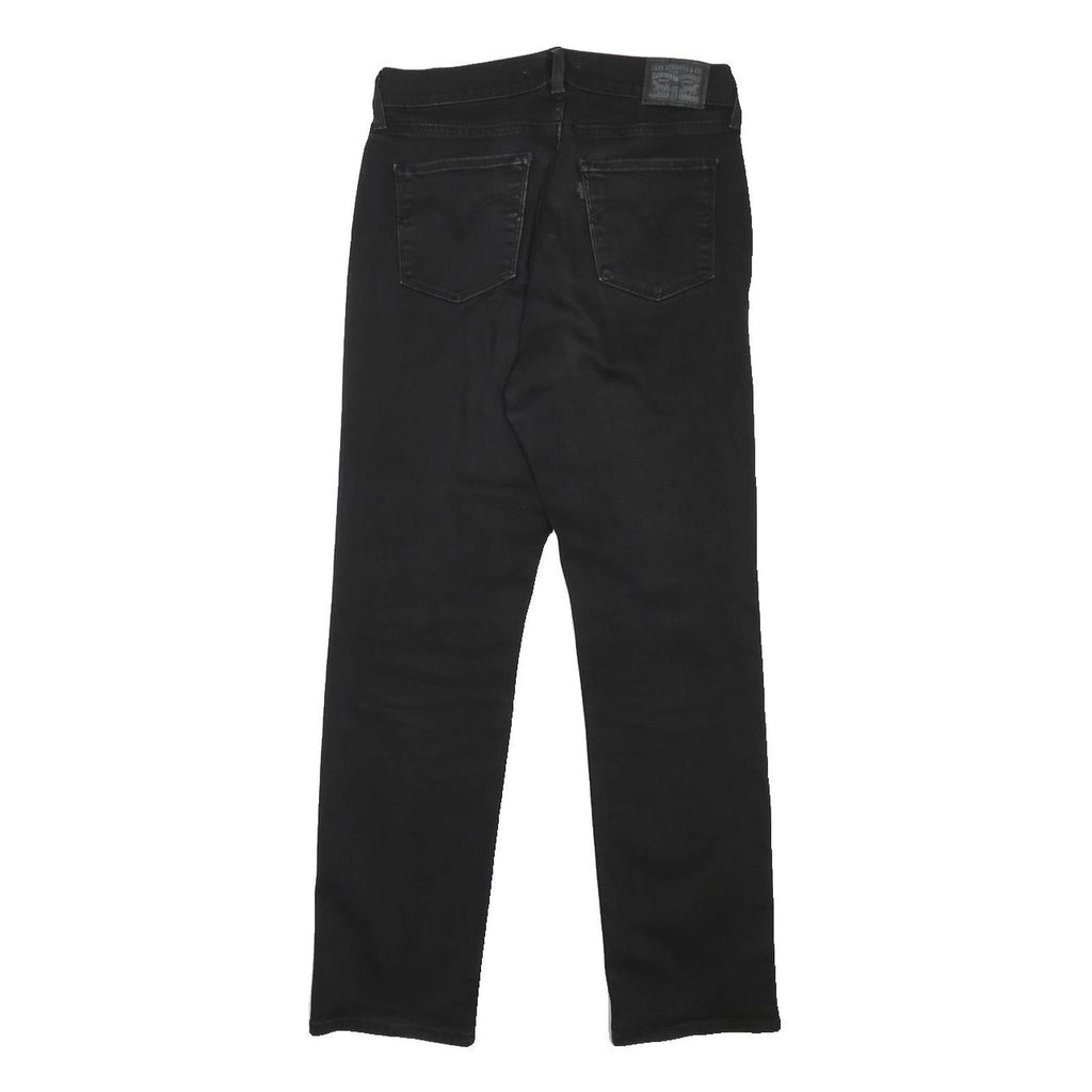 LEVI'S Womens Classic Black Skinny Denim Medium W27 L30 Zip Cotton Blend Jeans