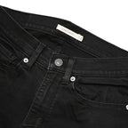LEVI'S Womens Classic Black Skinny Denim Medium W27 L30 Zip Cotton Blend Jeans