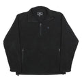 CHAMPION Mens Black Pullover Plain Crew Neck Basic Knit Jumper M Zip Pockets