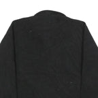 CHAMPION Mens Black Pullover Plain Crew Neck Basic Knit Jumper M Zip Pockets