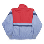 ALPIN Mens Red & Light Blue Sports Track Jacket XL Polyester Blend Colourblock