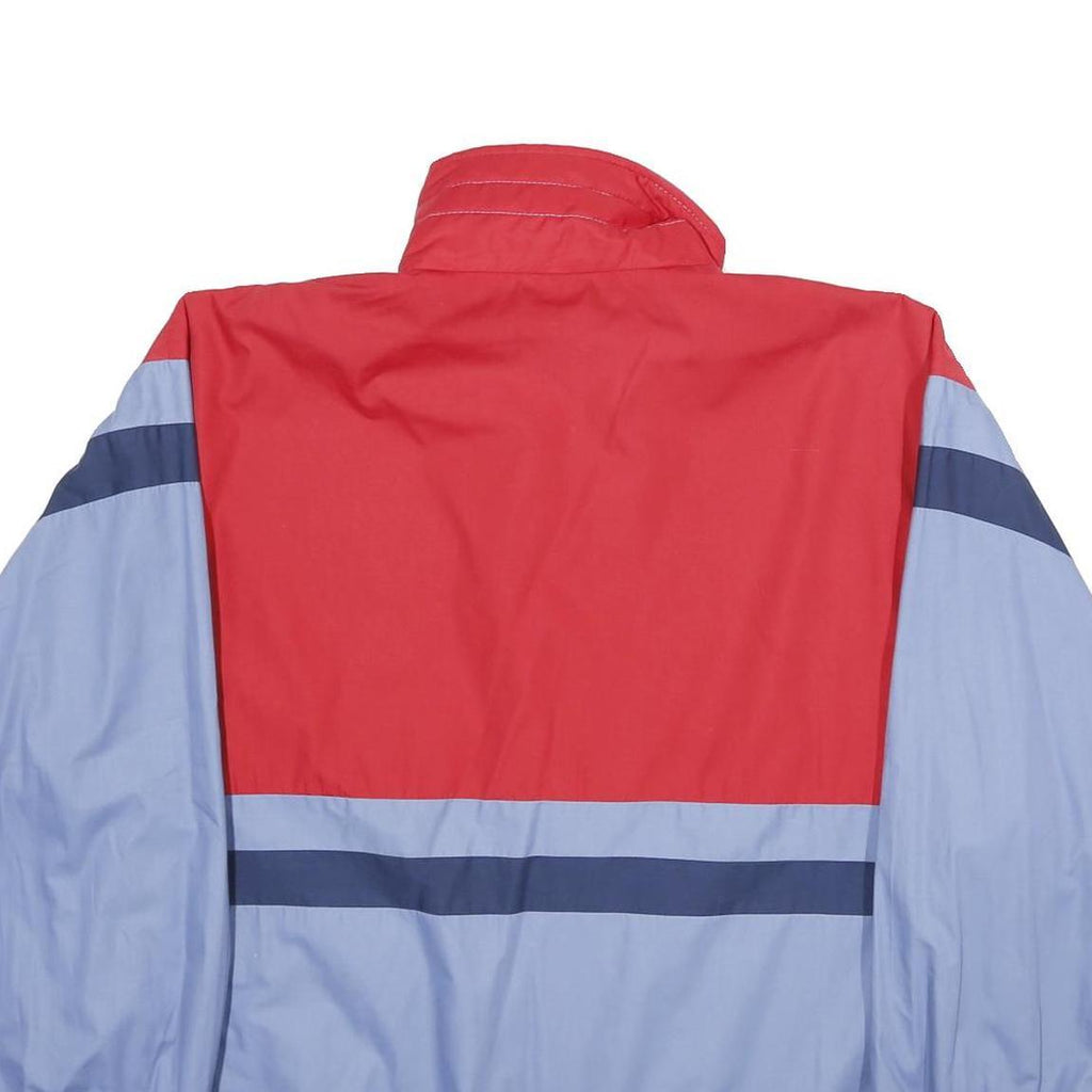 ALPIN Mens Red & Light Blue Sports Track Jacket XL Polyester Blend Colourblock