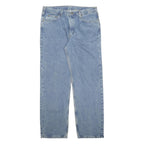 CARHARTT Mens Jeans Blue Relaxed Straight Denim Medium W38 L34 Casual Workwear