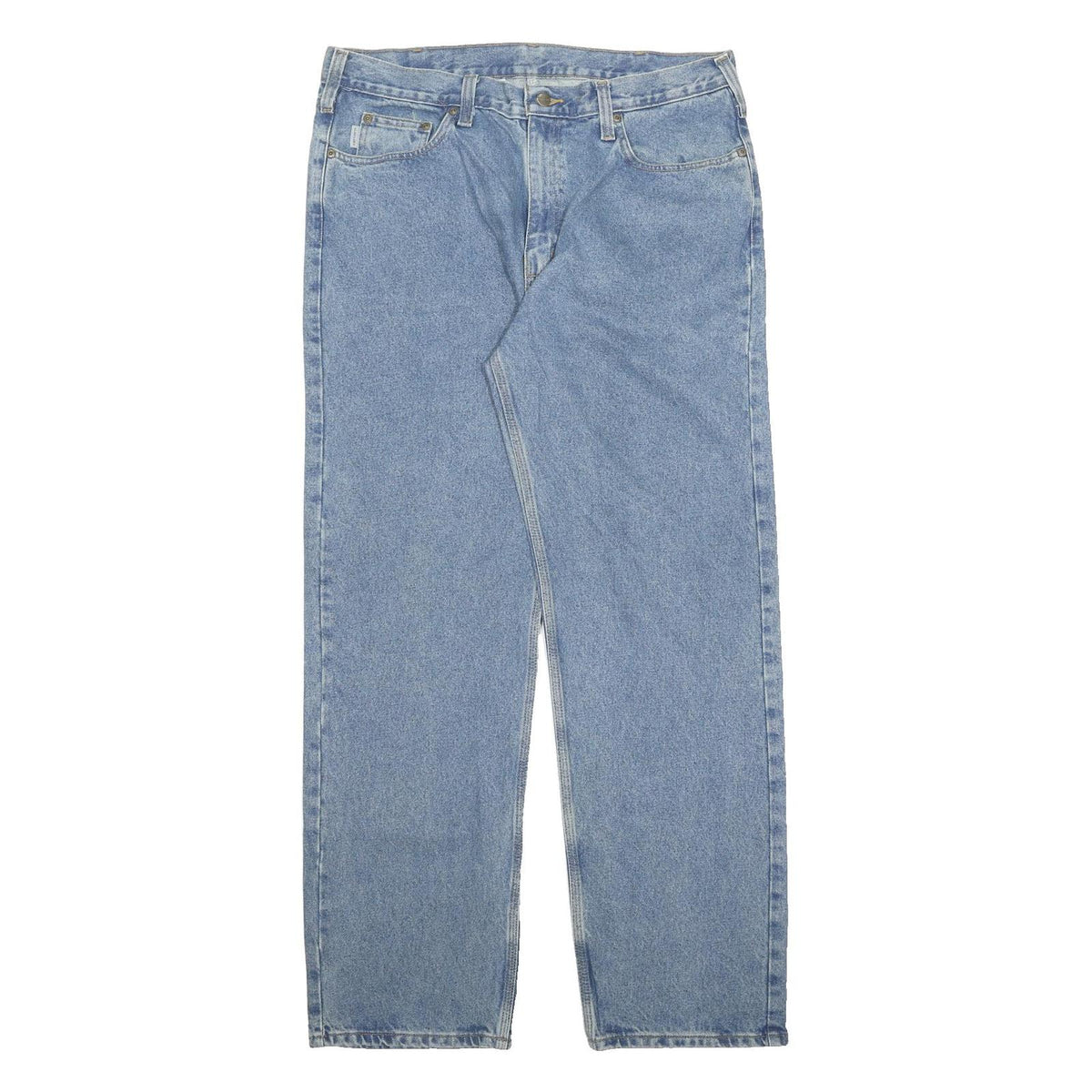 CARHARTT Mens Jeans Blue Relaxed Straight Denim Medium W38 L34 Casual Workwear