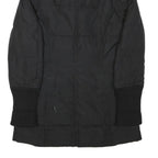 MAX&CO Womens Black Jacket S Polyester Blend Plain Zip Button Collar Casual Wear