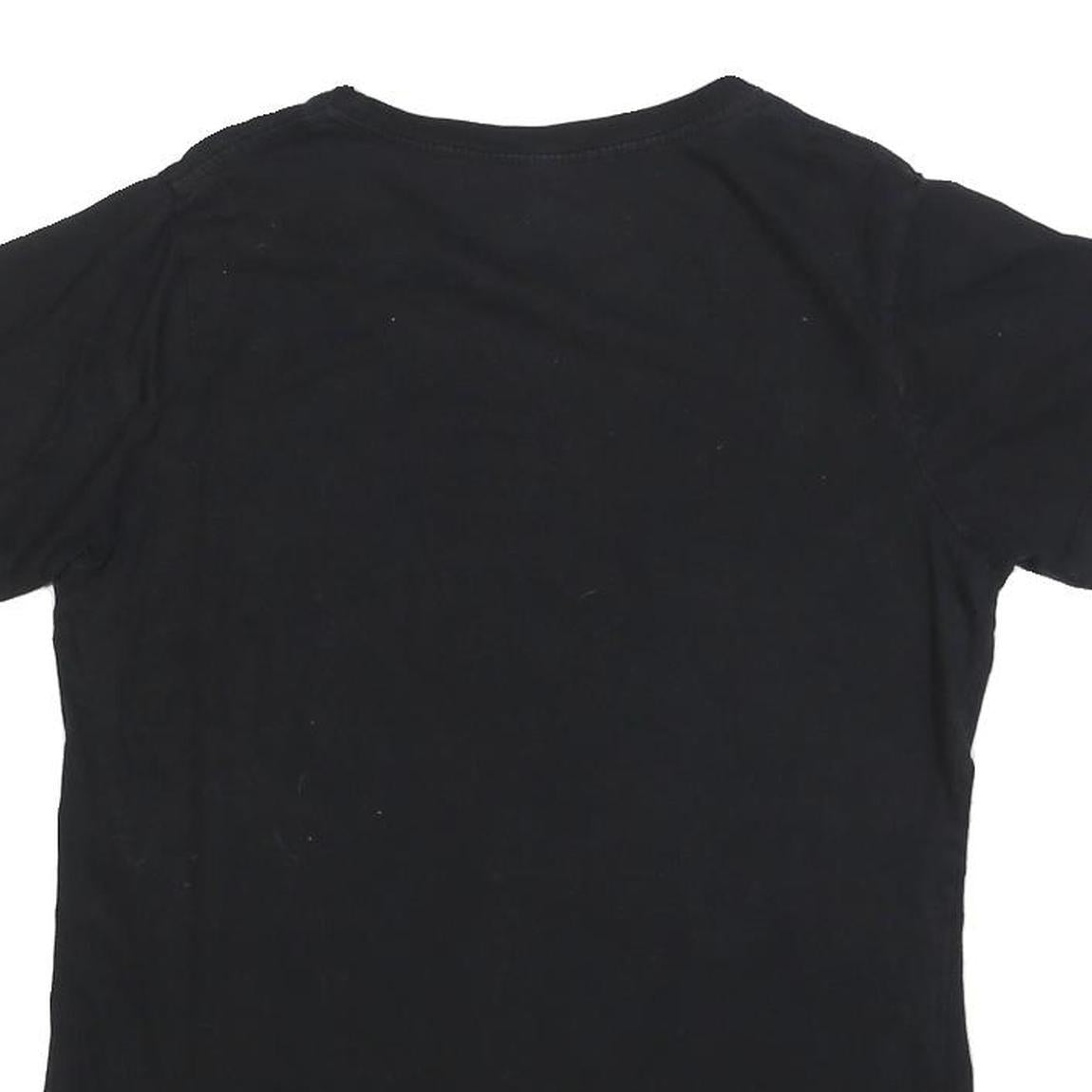 ACDC Womens Black Cotton Blend Graphic T-Shirt L Short Sleeve Crew Neck Band