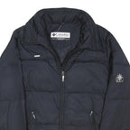 COLUMBIA Womens Black Jacket L Polyester Blend Quilted Puffer Zip Outdoor Warm