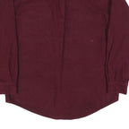 COLD STORAGE Mens Maroon Cotton Blend Shirt L Button Front Casual Workwear