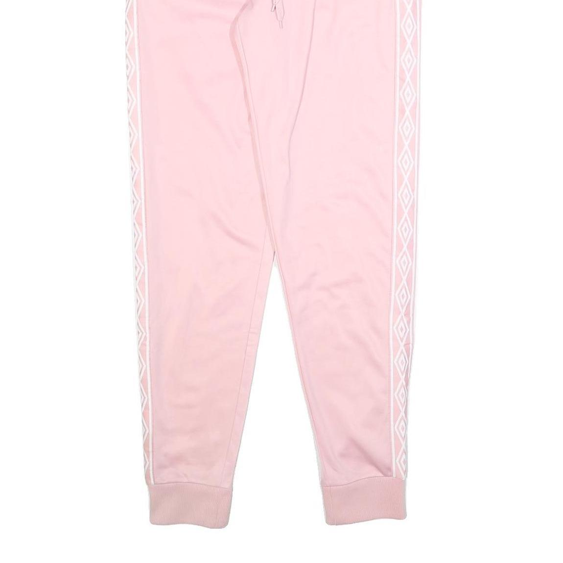 UMBRO Womens Joggers Pink S W28 L30 Slim Tapered Fit Sportswear Track Pants