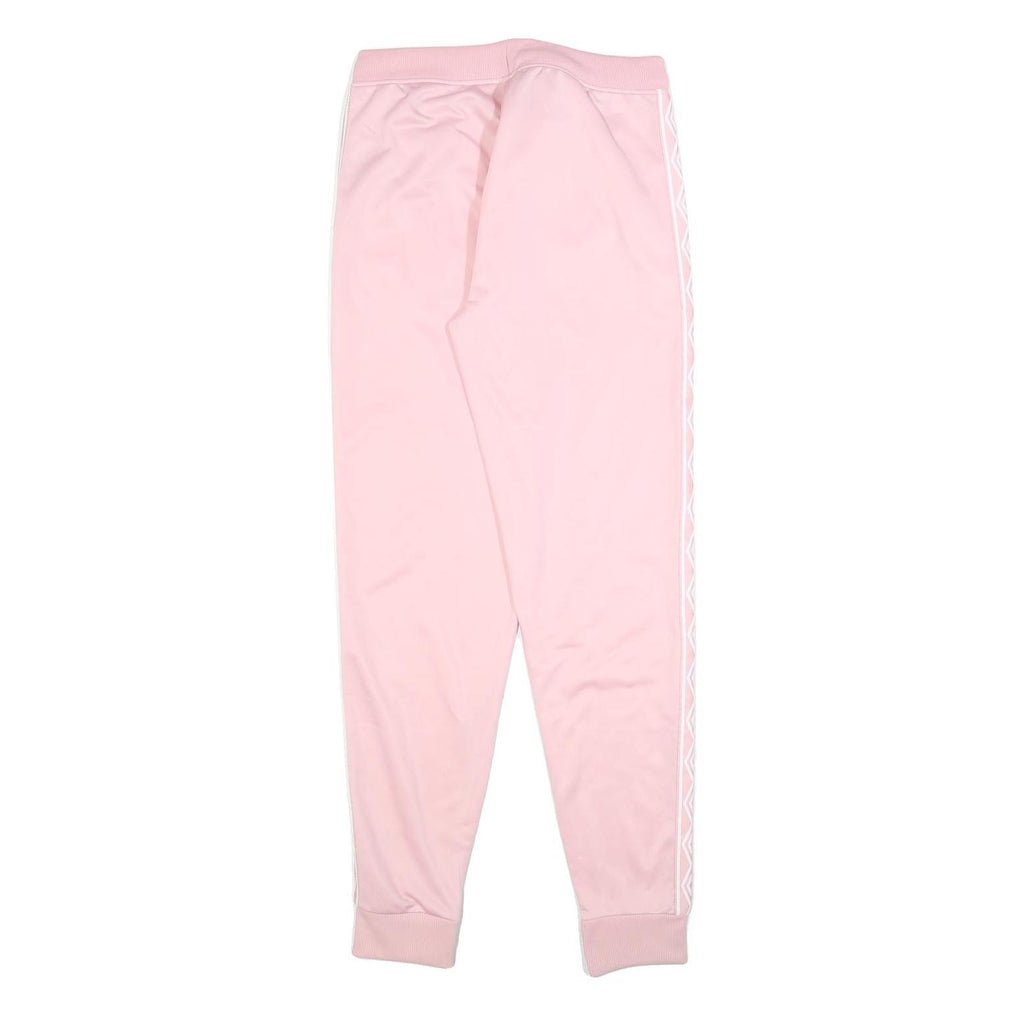 UMBRO Womens Joggers Pink S W28 L30 Slim Tapered Fit Sportswear Track Pants