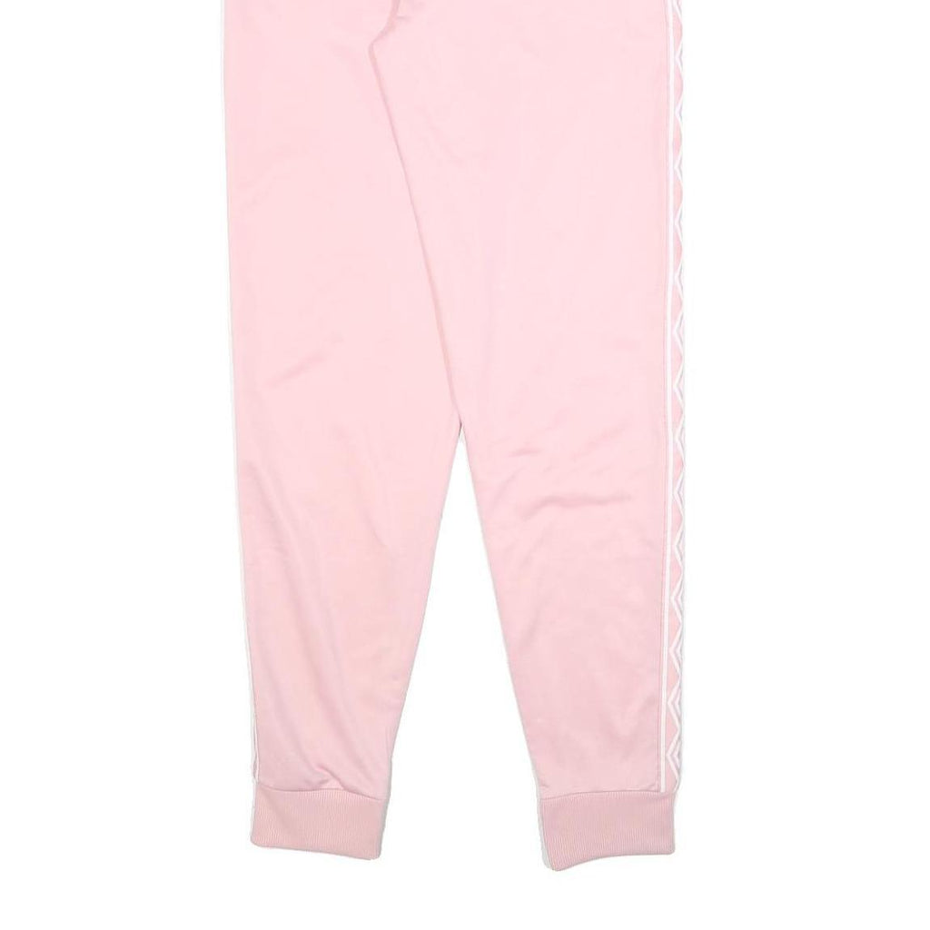 UMBRO Womens Joggers Pink S W28 L30 Slim Tapered Fit Sportswear Track Pants