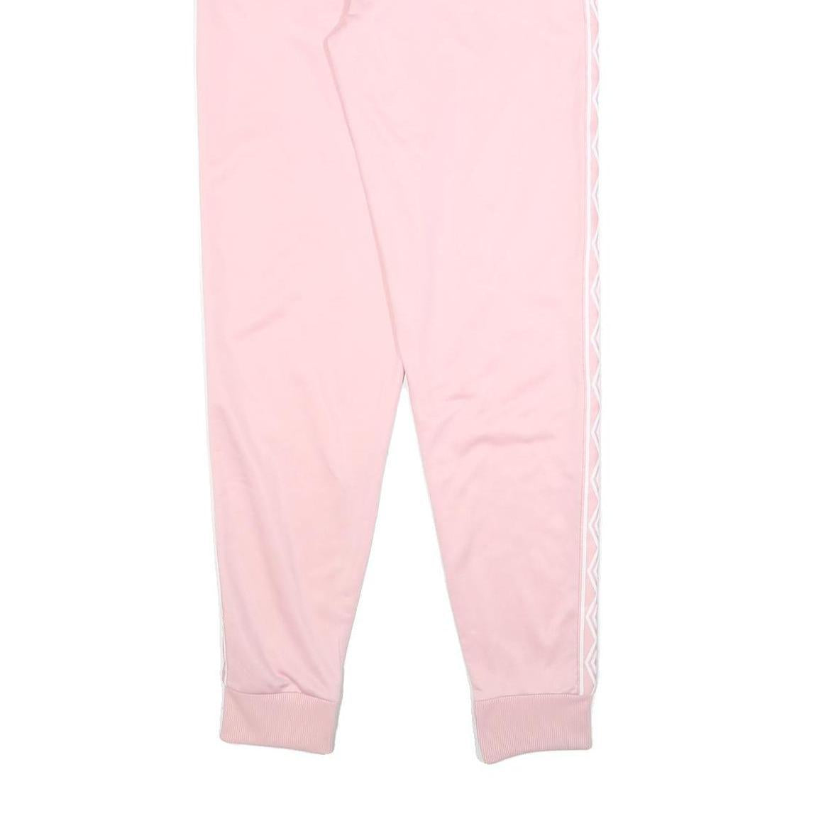 UMBRO Womens Joggers Pink S W28 L30 Slim Tapered Fit Sportswear Track Pants
