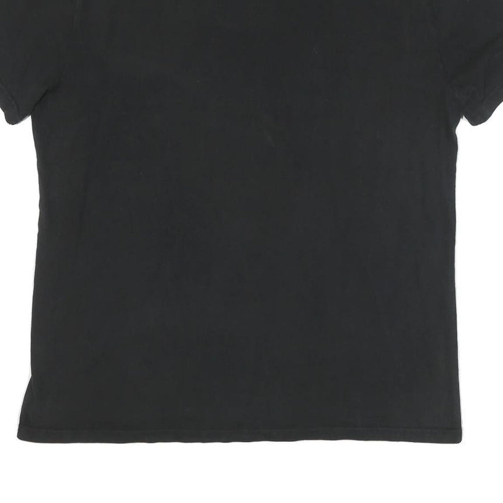 CHAMPION Mens Black Cotton Blend Graphic T-Shirt L Short Sleeve Crew Neck