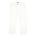 ARMANI JEANS Mens White Regular Fit Straight Denim Jeans W32 L29 Button Closure