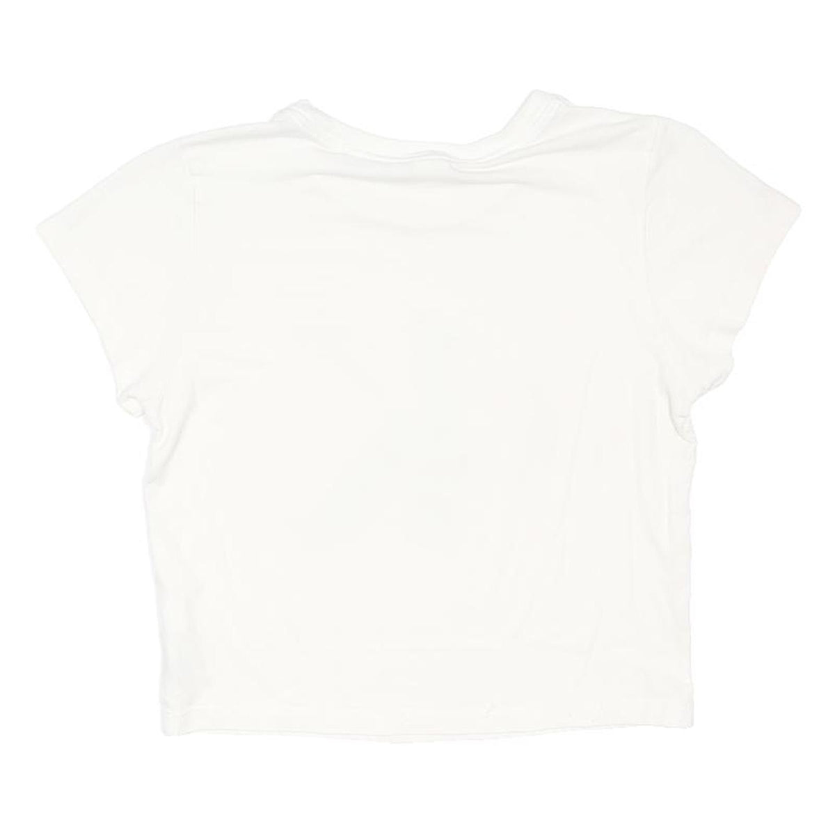CK ONE Womens White Graphic T-Shirt XS Short Sleeve Crew Neck Casual Top
