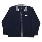 TOMMY JEANS Mens Navy & Grey Jacket XL Polyester Plain Zip Casual Warm