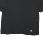 DICKIES Womens Black Short Sleeve Crew Neck Classic T-Shirt L Cotton Blend