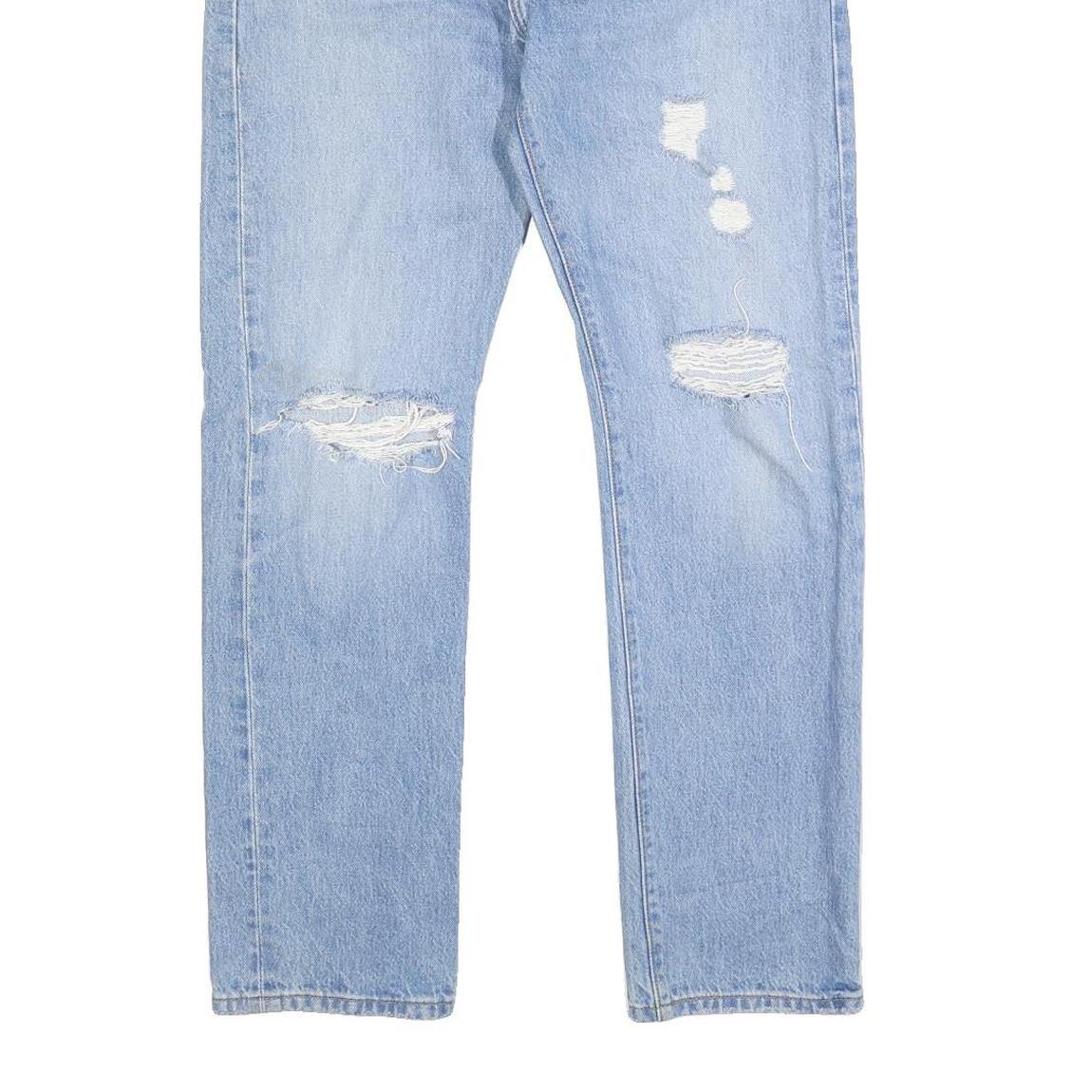 LEVI'S 501 BIG E Womens Jeans Blue Regular Straight Denim Light W28 L30