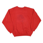 IPSO FACTO Mens Red Sweatshirt L Cotton Blend Crew Neck Casual Pullover