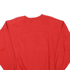 IPSO FACTO Mens Red Sweatshirt L Cotton Blend Crew Neck Casual Pullover