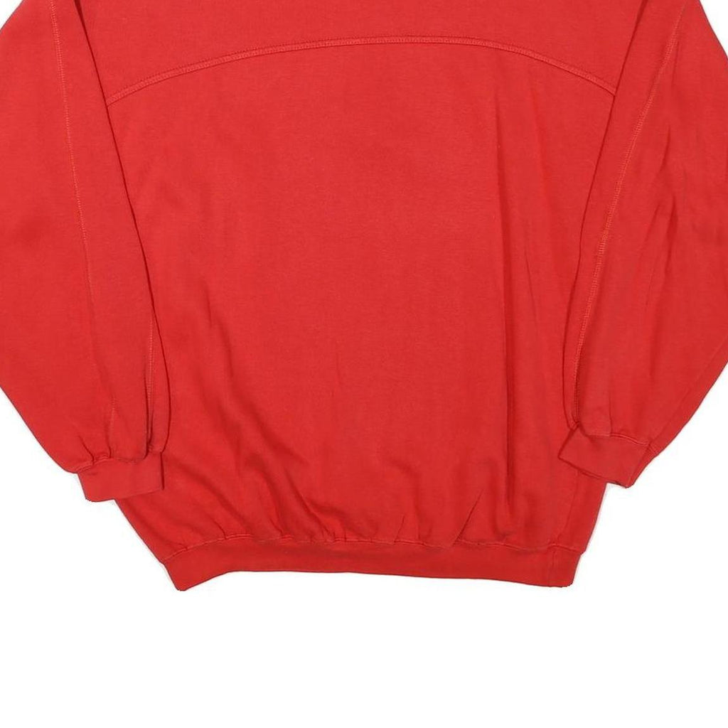 IPSO FACTO Mens Red Sweatshirt L Cotton Blend Crew Neck Casual Pullover