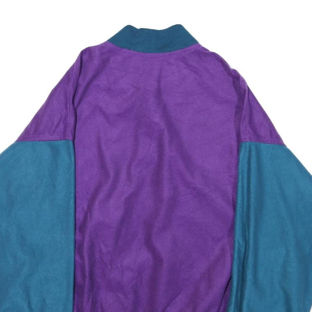 COLUMBIA Womens Purple & Blue Jacket XL Polyester Blend Zip Bomber Casual