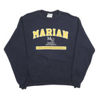 CHAMPION Mens Navy Blue Marian University Crew Neck XL College Sweatshirt