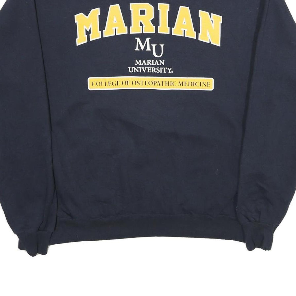 CHAMPION Mens Navy Blue Marian University Crew Neck XL College Sweatshirt