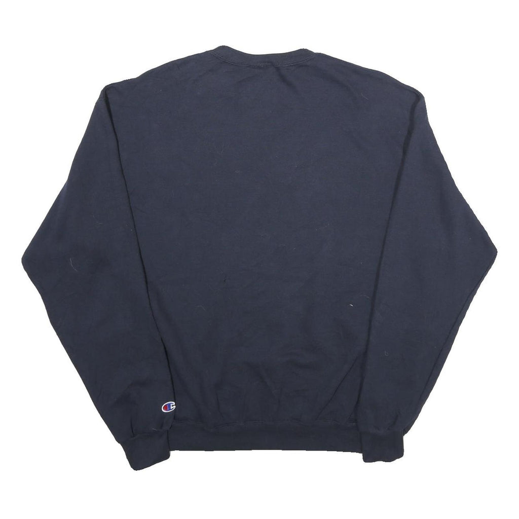 CHAMPION Mens Navy Blue Marian University Crew Neck XL College Sweatshirt