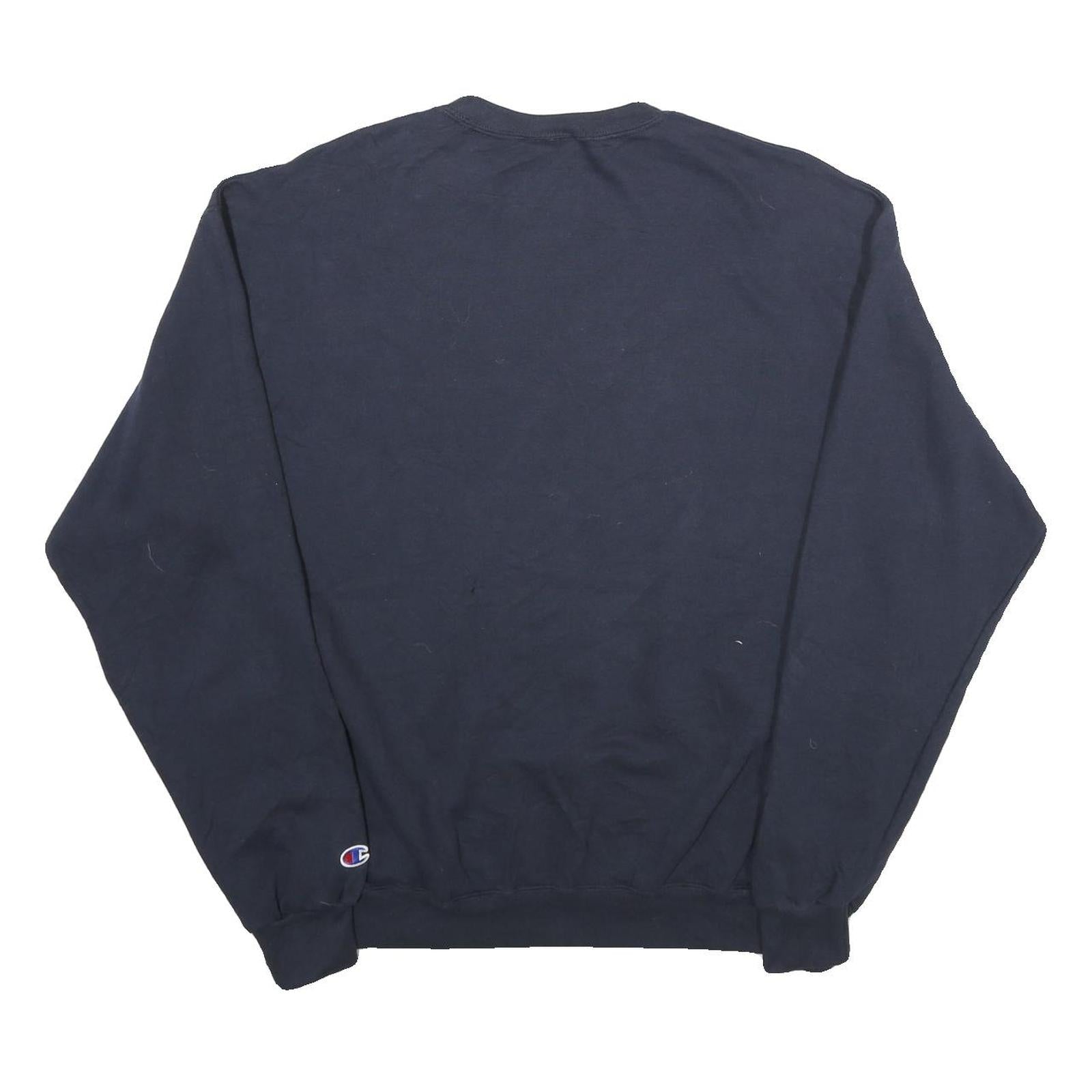 CHAMPION Mens Navy Blue Marian University Crew Neck XL College Sweatshirt