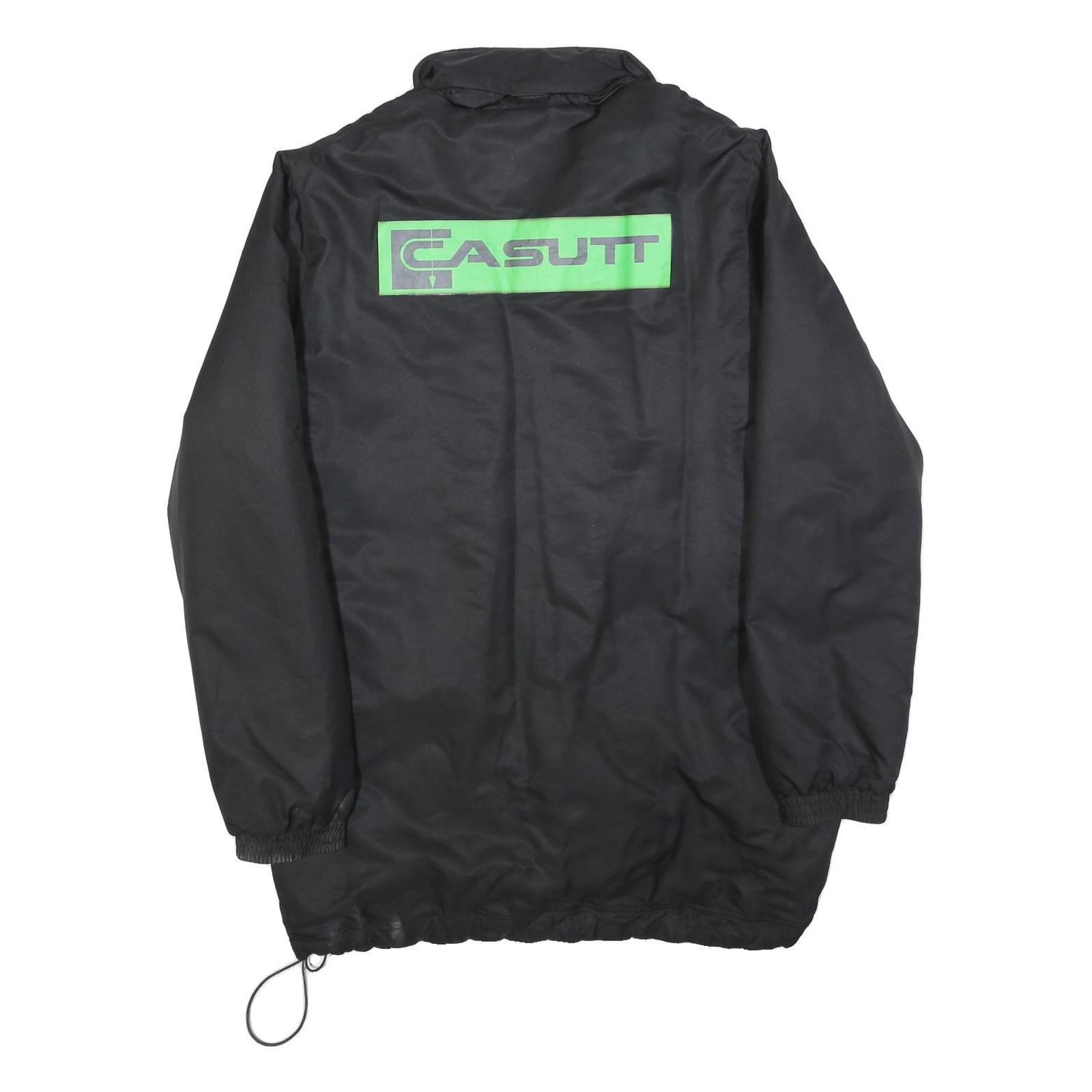 ERIMA Mens Black Sport Jacket L Polyester Blend Plain Zip Casual Lightweight