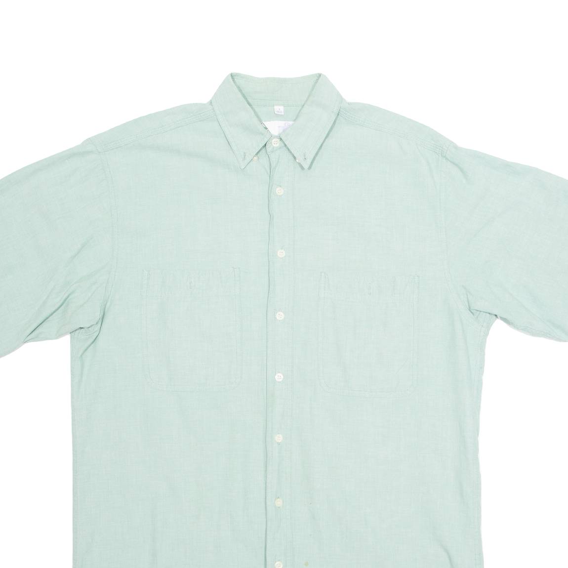 NEW TASTE Mens Plain Shirt Green M
